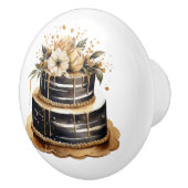 Black and Gold Bakery Ceramic Knobs セラミックノブ (右)