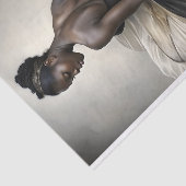 Black and Gold Ballerina in Flowing Tulle Decoupag 薄葉紙 (詳細)