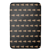 black and gold Bath Mat バスマット (正面縦)