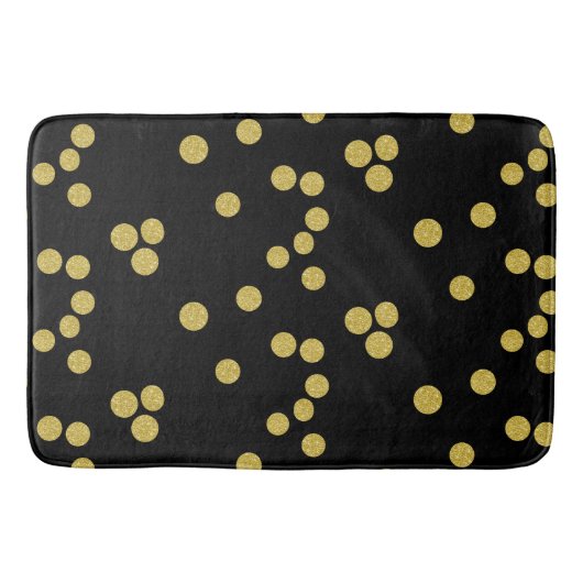 black and gold Bath Mat バスマット (正面)