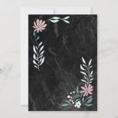 Black And Gold Bridal Shower Invitation 招待状 (裏面)