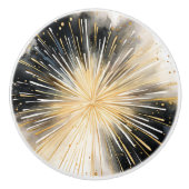 Black and Gold Ceramic Knobs セラミックノブ (正面)