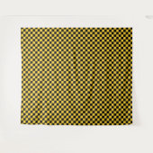 Black and gold checkerboard pattern タペストリー (正面(横))