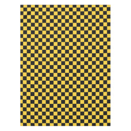Black and gold checkerboard pattern テーブルクロス