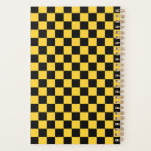 Black and gold checkerboard pattern プランナー手帳 (裏面)