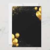 Black and Gold Classy Joint Birthday 招待状 (裏面)