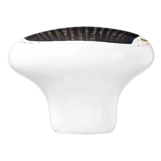 Black and Gold Cupcakes Ceramic Knobs セラミックノブ (側面)