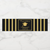 Black and Gold Custom  ペットボトルラベル (シングルラベル)