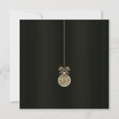 Black and Gold Elegance Christmas Card (裏面)