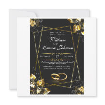 Black and Gold Elegant Wedding
