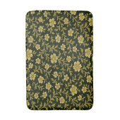 Black and Gold Floral  バスマット (正面縦)