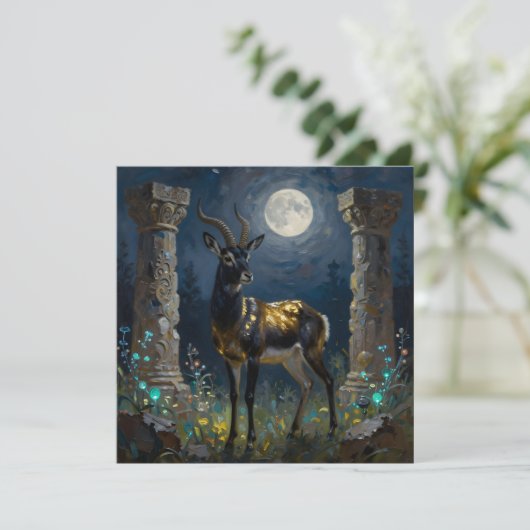 Black and Gold Gazelle | Blank カード (スタンド正面)