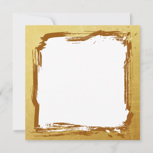 Black and Gold Gazelle | Blank カード (裏面)