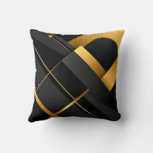 Black and Gold Geometric Art