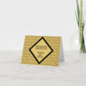 Black and Gold Graduation Note Cards | 2026 ノートカード (正面)
