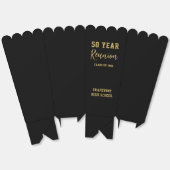 Black and Gold High School Class of Reunion Party フェイバーボックス (見開き)