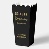Black and Gold High School Class of Reunion Party フェイバーボックス (正面)