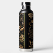 BLACK AND GOLD HOLIDAY CHRISTMAS ORNAMENTS ウォーターボトル (右面)