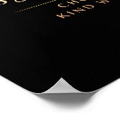 Black and Gold Luxe Mental Health Art ポスター (角)