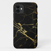 Black and Gold Marble Case-Mate iPhoneケース (裏面)