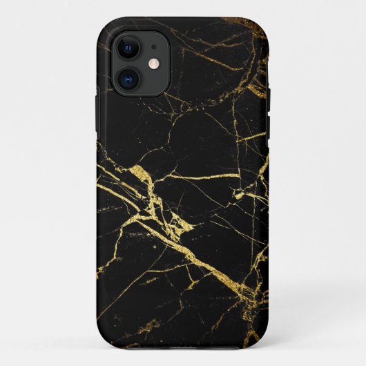 Black and Gold Marble Case-Mate iPhoneケース (裏面)