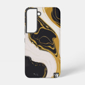 Black and Gold Marble Samsung Galaxyケース (裏面)