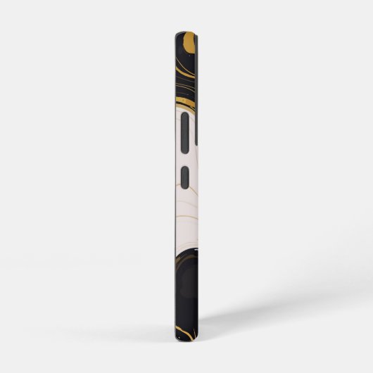 Black and Gold Marble Samsung Galaxyケース (右側面)