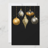 Black and Gold Ornament Exchange Party 招待状 (裏面)