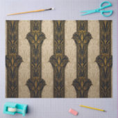 Black and Gold Pattern Decoupage  薄葉紙 (クラフト)