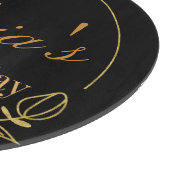 Black and Gold Personalized カッティングボード (角)