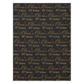 Black and Gold Personalized テーブルクロス (正面)