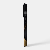 Black and Gold Phone Case iPhoneケース (左側面)