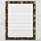 Black and Gold Poinsettia Flowers Recipe Page チラシ (裏面)