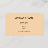 Black and Gold Wave Generic Adaptable 名刺 (裏面)