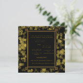Black and Gold Wedding Invitation | Editable Luxur 招待状 (スタンド正面)