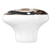 Black and Gold Woman Ceramic Knobs セラミックノブ (側面)