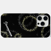 Black and golden shimmer Case-Mate iPhoneケース (裏面 (横))