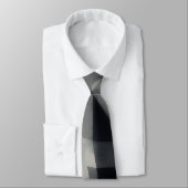 Black and Gray Abstract Artsy Tie ネクタイ (タイ)