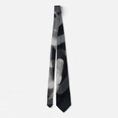 Black and Gray Abstract Artsy Tie ネクタイ (裏面)