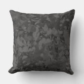 Black And Gray Abstract Graphic Art Design アウトドアクッション (正面)