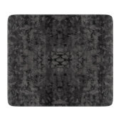 Black And Gray Abstract Graphic Art Design カッティングボード (正面)