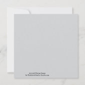 Black And Gray Abstract Graphic Art Design カード (裏面)