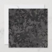 Black And Gray Abstract Graphic Art Design カード (正面)