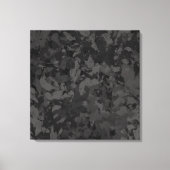 Black And Gray Abstract Graphic Art Design キャンバスプリント (正面)