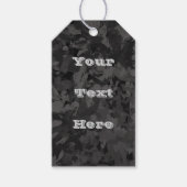 Black And Gray Abstract Graphic Art Design ギフトタグ (正面)