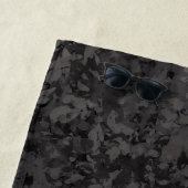 Black And Gray Abstract Graphic Art Design ビーチタオル (インサイチュ)