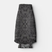 Black And Gray Abstract Graphic Art Design ボトルクーラー (正面)