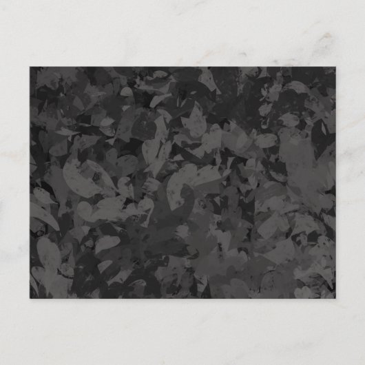 Black And Gray Abstract Graphic Art Design ポストカード (正面)