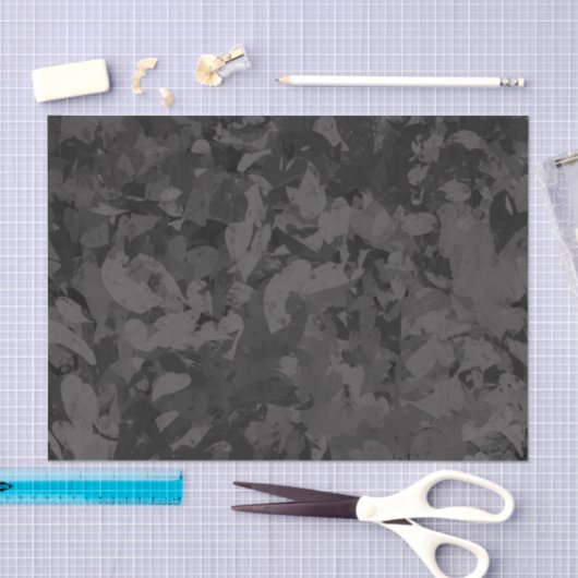 Black And Gray Abstract Graphic Art Design 薄葉紙 (クラフト)