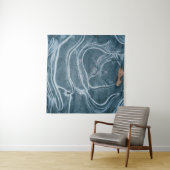 Black and gray abstract painting タペストリー (インサイチュ)